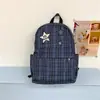 Nova Mochila Tendência Retro Transfronteiriça, Estilo Fresco para Alunos do Ensino Fundamental e Médio, Mochila Leve para o Dia a Dia para Mulheres