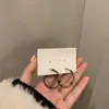 Pendientes de Aro con Estampado de Leopardo y Corazón Maillard para Mujer 2025 Nuevos Populares Clavos Exagerados Pendientes Elegantes Retro Otoño Invierno