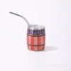 Taza de Mini Coche Transfronteriza Acero Inoxidable 304 Taza Pequeña para Vino Portátil para el Hogar Taza con Popote Conserva el Frío Taza Práctica Taza de Café