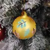 Bolas de Navidad de Vidrio de Nuevo Estilo Transfronterizas Adornos Navideños Personalizados Pegatinas Bolas de Vidrio Navideñas Decoración Navideña Adornos Colgantes
