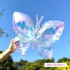 Balões de Borboleta Coloridos Transparentes em Gradiente para Festa de Aniversário Decoração de Janela Arranjo Cenário Props para Fotografia Fantasia
