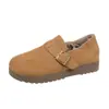 Zapatos de felpa cálidos sin cordones para perezosos, zapatos de algodón tipo frijol para mujer 2026 Otoño/Invierno Nuevos Más Vendidos Suela Gruesa Completamente Cubiertos Zapatos Birkenstock