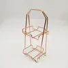 Estante Metálico para Esponjas de Polvo con Cojín de Aire Estante de Almacenamiento para Huevos de Maquillaje de Belleza Estante para Esponjas de Polvo Huevo de Polvo Estante de Exhibición de Cristal Antiguo Mineral