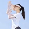 Sombrero de Verano para Exterior de Seda de Hielo Anti-UV de Lengua de Pato con Ala Grande para Protección Solar para Correr al Aire Libre Sombrero Parasol de Copa Vacía para Hombres y Mujeres