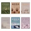 Libro de Materiales Fantasma Oscuro: Serie Lenta de Tiempo Vintage, Materiales de Collage para Decoración de Diario Retro Ligero, Se Incluyen 50 Hojas