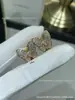 Colar Borboleta de Turquesa Marquise Van Cleef de Alto Padrão, Colar de Madrepérola Branca, Corrente para Clavícula Borboleta Banhada a Ouro V 18K