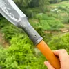 Marca Yongkuo Faca de Açougueiro Forjada à Mão Faca para Lenha Faca Grande Curva Ferramentas Agrícolas Faca Doméstica para Lenha Faca de Abrir Montanhas Faca de Exterior