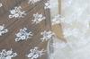 Tela de encaje de flores de malla fina microelástica para ropa, accesorios de encaje, material superior para decoración de mamparas de ventana del hogar DIY