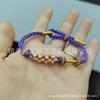 Original DIY este año pulsera de cuerda roja hecha a mano cuerda roja estilo nacional pulsera de algodón frotada a mano venta al por mayor directa de fábrica