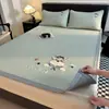 Sábana de Cama con Esterilla Refrigerante de Seda de Hielo para Verano, Lavable a Máquina, Esterilla Refrigerante Suave de Hielo para el Hogar, Esterilla Refrigerante de Etileno de Polietileno, Clase A, Grado Materno e Infantil