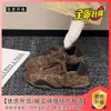 Tênis retrô para o dia a dia, sapatilhas de ballet com estampa de leopardo outono 2026, sapatos casuais femininos que aumentam a altura