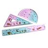 Regla Molde de Silicona Material DIY Pegamento Cristal Regla Casera Transportador Semicírculo Regla Triangular Joyería DIY