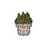 Transfronterizo Caliente AliExpress Caliente Dibujos Animados Creativo Divertido Broche Planta Cactus Combinación Maceta Goteo de Aceite Broche