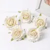 Ins Estilo Escandinavo Rosa Flor Artificial Cabeza de Flor Falsa Hecho a Mano DIY Pasador Tocado de Flor Material para Bolso Gu Mei Tong