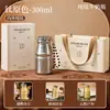 Termo compacto portátil de titanio puro para mujer, alto valor estético, taza de bolsillo simple portátil para exteriores, lujo ligero con una sensación de alta gama