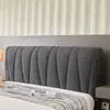Novo Conjunto Completo de Capa para Cabeceira de Cama Acolchoado Espessado Macio Estofado Estilo Europeu Simples Couro Madeira Cama Antiderrapante à Prova de Poeira Capa Protetora
