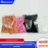 Elásticos Coloridos Descartáveis para Cabelo Infantis Transfronteiriços, Prendedores de Cabelo Embalados em Bolsa de TPU Que Não Danificam o Cabelo, Acessórios de Cabelo