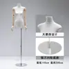 Loja de roupas modelo magra de seios pequenos adereço expositor de roupas femininas suporte de exibição ornamento de pendurar de peito plano manequim de torso de mão cabide de roupas
