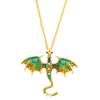 Broche de Dragón de Esmalte Colorido Retro Popular Transfronterizo Europeo y Americano para Mujeres y Hombres, Pin Accesorio para Traje, Collar