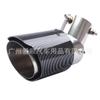 Silenciador de cola de fibra de carbono ajustable para coche, de 63 a 89 mm, con codo de acero inoxidable y carcasa de plástico ABS.