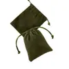 Bolsas de Couro Sintético Coloridas com Cordão para Embalagem de Joias, Sacos de Proteção para Anéis e Brincos, Sacos para Embalagem de Presentes