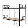 Cama de ferro dupla, cama de equipe, cama de ferro, cama de fábrica, cama escolar, cama escolar, cama de ferro superior e inferior