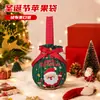 Sacolas Criativas de Presente de Natal, Sacolas para Embalar Maçãs na Véspera de Natal, Sacolas de Presente de Natal, Sacolas Portáteis de Lona para Doces