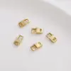 Relleno de Oro de 14K Cierre de Langosta Rectangular Forma Especial Triángulo Candado Cierre de Resorte Accesorios Material para Pulsera Hecha a Mano DIY