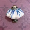 Manija de Cajón de Gabinete Estilo Pastoral Moderno Manija de Puerta de Gabinete Estilo Americano Retro Manija Elegante de Cerámica Estilo Francés