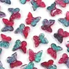 Acessórios de Borboleta de Vidro Contas Soltas Contas Coloridas Transparentes Bijuterias Fita de Cabeça DIY Corrente para Celular Acessórios de Cabelo Materiais Artesanais