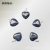 Colgante de corazón de 16 mm con piedra semipreciosa natural en polvo, cristal de tigre, directo de fábrica, accesorios de joyería DIY