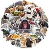 50 Pegatinas de Identificación Infantiles con Temática de Zoológico con Varios Animales Pequeños en Diseños Realistas