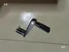 Generador telefónico magnético antiguo, manivela plegable de 6 mm, mango giratorio de baquelita, engranaje de aluminio, 0,5 mm
