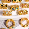 Nuevas Cuentas Sueltas con Microincrustaciones de Circonita en Forma de Corazón con Agujero Recto Vintage para Llavero de Teléfono Cadena de Bolso Accesorios de Joyería Venta al por Mayor