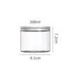 Frasco de Vidrio Transparente para Almacenamiento Botella Doméstica Sellada para Conservar la Frescura Suministro Directo Transfronterizo Subbotella de Vidrio Botella Sencilla para Frutas Secas Flores Té