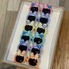 Nuevas Gafas de Sol Infantiles de Conejo con Flores Lazo Orejas de Conejo Lindas Gafas Pequeñas Gafas Fotográficas de Flores