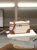 LP19 Bolsa Lancheira Gigi Mesmo Estilo Ombro Transversal Bolsa Cosmética Bolsa de Couro de Vaca Bolsa de Couro Genuíno Bolsa de Mão Temperamental