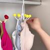 Bolsa Multifuncional, Ropa Interior, Bandolera, Gancho para Abrigo y Sombrero, Artefacto de Almacenamiento para Dormitorio, Gancho Giratorio de Seis Garras, Estante para Bolsas del Hogar