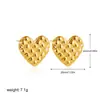 Europa y Estados Unidos transfronterizos aretes de corazón de amor de oro de 18 quilates aretes de corazón de plata aretes retro joyería Amazon AliExpress