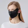 [Procesamiento Personalizado] Máscara Grande de Seda de Morera 100% Yuyue para Proteger del Sol con Correas Ajustables para las Orejas y Protección Mejorada para los Ojos