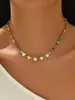 Collar con Cuentas de Concha de Amor Nuevo Estilo Transfronterizo Europeo y Americano Cadena para Clavícula Estilo Bohemio Joyería de Moda para Mujeres 2024