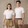 Camisas Polo para hombre y mujer, seda de hielo antibacteriana 7A de tacto frío, camisetas de verano de alta gama para negocios, ropa de trabajo personalizada para empresas