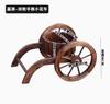 Macetero de Madera Maciza para Balcón Exterior, Soporte de Maceta de Madera Multicapa Carbonizada, Madera Anticorrosión, Decoración de Jardín, Soporte Creativo para Flores, Carrito de Flores