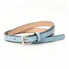 Cinturón Fino de Cuero para Mujer, Versátil Cinturón Decorativo para Traje, Estilo Retro Simple de Alta Gama, Cinturón Negro Estilo Ins para Jeans
