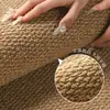 Tapete de entrada simples para uso doméstico, fácil de limpar, capacho raspador de sujeira, tapete de sisal artificial, capacho de laço de abacaxi