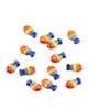 Peixe Pequeno Cerâmica Colorido Simples Transfronteiriço Furo Reto Contas Soltas Pulseira de Contas Feita à Mão DIY Colar Acessórios de Joias Atacado