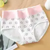 Ropa interior para niña Linda Estudiante Femenina Algodón Puro Cintura Media-Alta Shorts Triángulo Escuela Secundaria Secundaria Chica Talla Grande Calzones