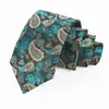 Corbata de hombre con patrón paisley, anudada a mano, estilo nuevo, poliéster, 8 cm, corbata personalizada de alta gama