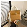 Bolsas de Mujer Transfronterizas Otoño e Invierno 2026 Nuevo Bolso de Mano Vintage con Textura de Felpa Gran Capacidad Versátil Bolso de Hombro Cruzado