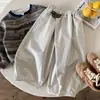 Calça Casual Kino Outono para Meninos, Calça Longa de Algodão Puro Color Block, Calça Versátil de Perna Curva Estilo Coreano para Crianças, Calça Única para Bebê